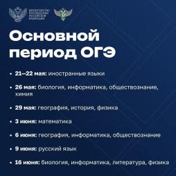 Основной период ОГЭ 2024-2025